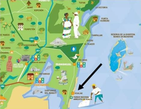 Mapa del lugar